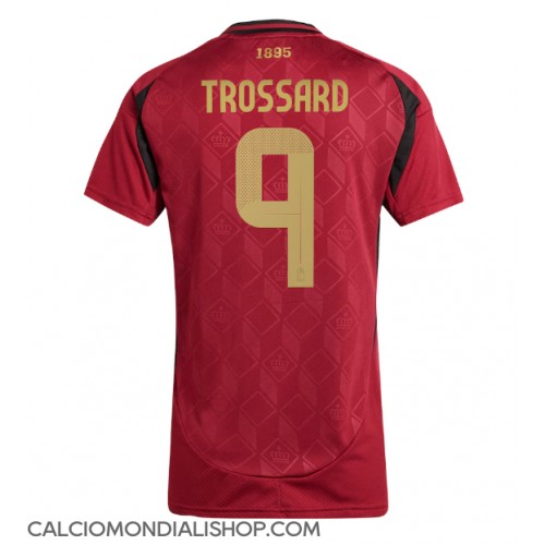 Maglie da calcio Belgio Leandro Trossard #9 Prima Maglia Femminile Europei 2024 Manica Corta